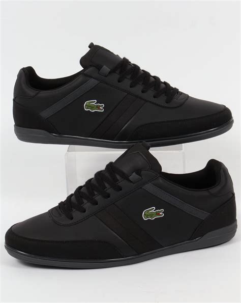 lacoste shoes black